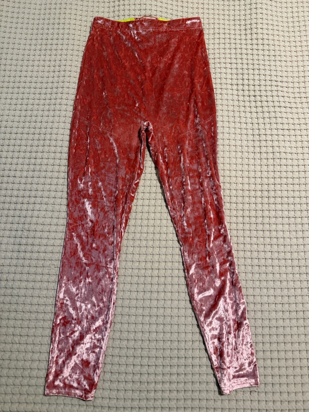 Yitty Pink Velvet Stretch Leggings